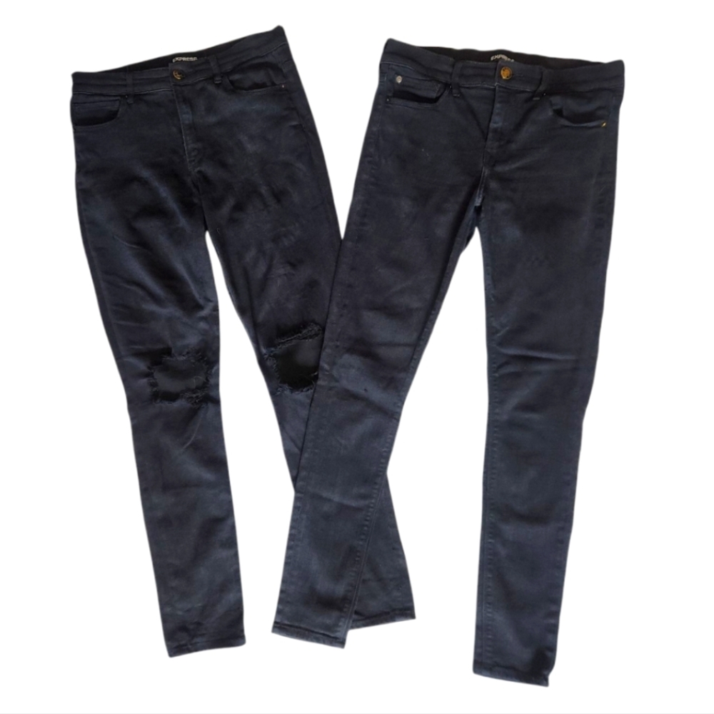 Express Black Skinny Jeans